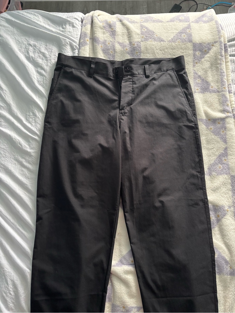 lululemon athletica Black Straight-Leg Chinos